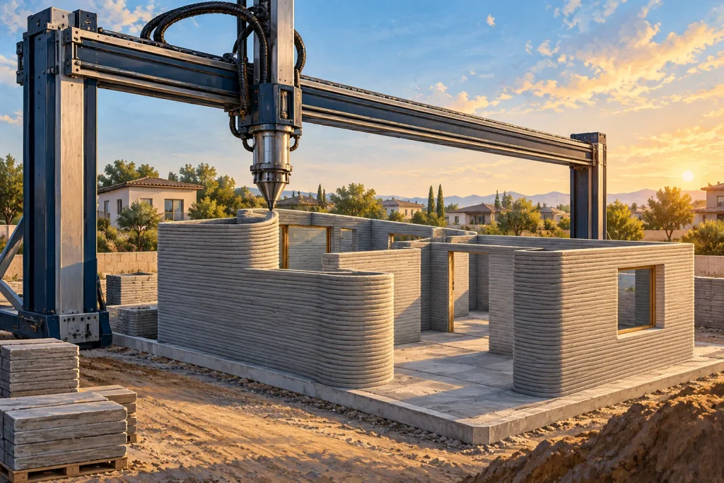 Imagem ilustrativa: Casas impressas em 3D: o que Wolf Ranch mostra sobre construção e custos