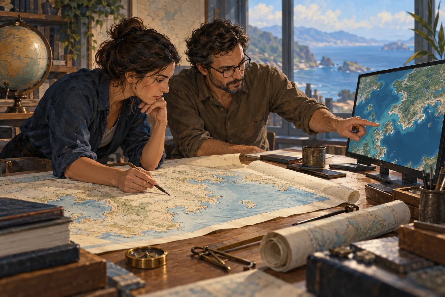 Fontes cartográficas podem adotar denominações diferentes para a mesma região geográfica.